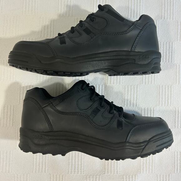 Worx Red Wing Oxford Safety Shoes Men 10.5 M Non-Metallic Toe Black 6550